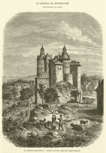 Slottet Montbeliard (gravering) af French School