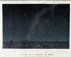 The Sky of the Paris Skyline ved vintersolhverv - i "" Le Ciel"" af Amédée Guillemin, Paris af French School