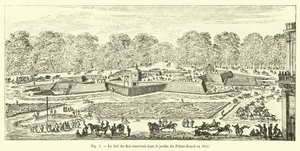 Fort du Roi bygget i Palais-Royals have i 1651 af French School