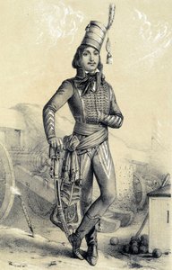 General Marceau - i "Galerie historique de la Revolution francaise" af Albert Maurin af French School