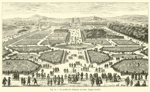 Tuilerihaven i 1680; efter Perelle af French School