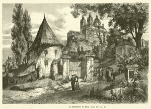 Klosteret Melk (gravering) af French School
