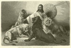 Negus Theodore II i retsdragt (gravering) af French School