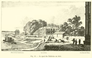 Der Quai der Tuilerien im Jahr 1650 von French School