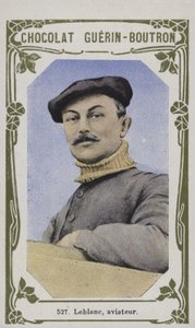 Leblanc, flyver (farvet foto) af French School