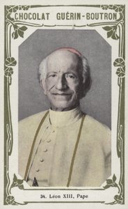Leon XIII, Pape (farvet foto) af French School