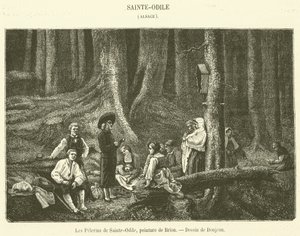 Pilgrimmene fra Sainte-Odile (gravering) af French School