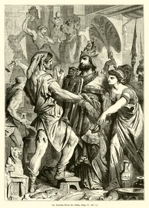 Mænd lavede idoler (gravering) af French School