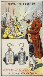 Leyden Jar (chromolitho) af French School