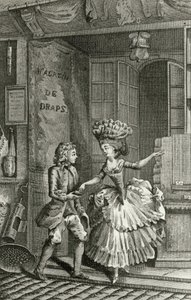 Libertinage - i "Historie dag for dag om en kvinde fra den franske republik", Restif de La Bretonne (1734-1806), Genève 1791-1794. af French School