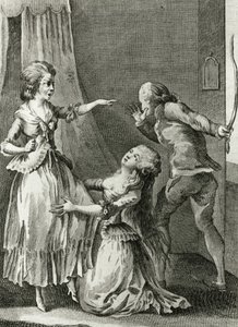 Libertinage - i "Historie dag for dag om en kvinde fra den franske republik", Restif de La Bretonne (1734-1806), Genève 1791-1794. af French School