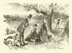 Livet i England: hundesælger i Hyde Park (gravering) af French School