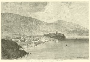 Øen Lipari (gravering) af French School