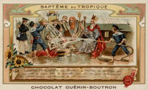 Linjeoverskridende ceremoni (chromolitho) af French School