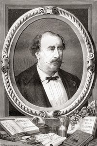 Louis Figuier, fransk videnskabsmand og forfatter, fra Les Merveilles de la Science, pub.1870 af French School