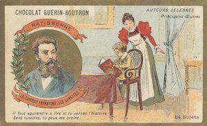Louis Gustave Fortune Regensbonne (1827-1900), fransk mand af bogstaver, forfatter til "La comedie enfantine - Les lunettes" (1861) af French School