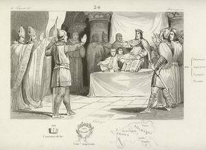 Louis I, King of the Franks and Holy Roman Emperor  af French School