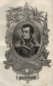 Louis Marie Maximilien de Caffarelli du Falga (1756-1799) fransk general under den franske revolution - - Indgravering i New National Encyclopedia af Maurice La Charest - 1870 - af French School