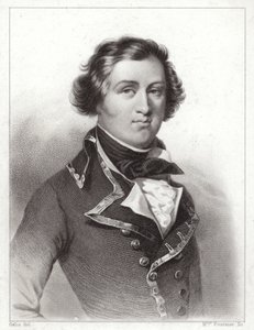 Louis Philippe af Orleans, hertug af Chartres, senere kong Louis Philippe I af Frankrig (gravering) af French School