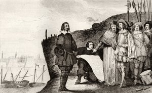 Louis XIII (1602-43) ved belejringen af La Rochelle i oktober 1628, fra 