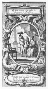 Ludvig XIII, konge af Frankrig giver ordre til Monseigneur le Dauphin (gravering) af French School