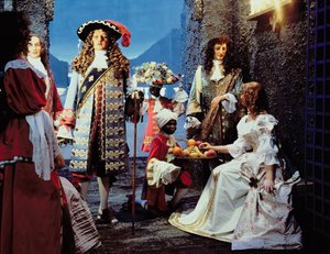 Ludvig XIV (1638-1715) i Versailles (voks) af French School