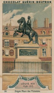 Ludvig XIV, 1638-1715, opført Place des Victoires af French School