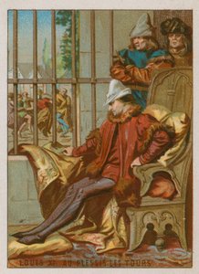 Louis XI på Plessis Les Tours af French School