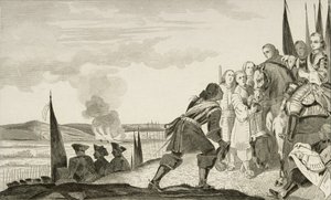Louis XV (1710-74) ved slaget ved Fontenoi i 1745, fra 