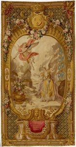 Louis XV Gobelins gobelin fra serien "Scenes d"Opera, de Tragedie et de Comedie", fra den anden vævning 1761-64 af French School