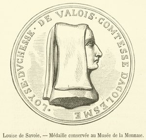 Louise af Savoyen, medalje i valutamuseet (gravering) af French School