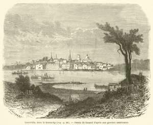 Louisville, Kentucky (gravering) af French School