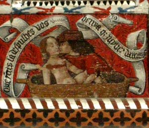 Lovers, panel af abbotternes loft af French School