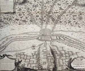 Lutetia eller den anden plan af Paris i det 4. og 5. århundrede e.Kr., 1722 af French School