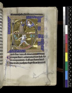 MS 300 f.57r, David beder til Gud af French School
