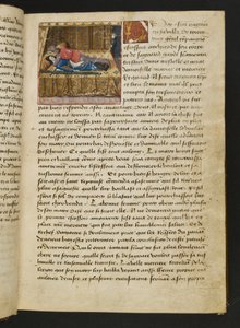 MS Hunter 252 012r Side fra Hundred New News, c.1461-62 af French School
