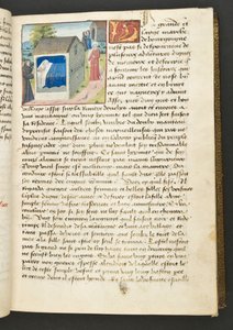 MS Hunter 252 030r Side fra Hundred New News, c.1461-62 af French School