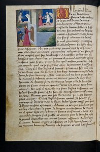 MS Hunter 252 072v Side fra Hundred New News, c.1461-62 af French School