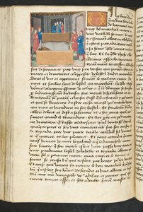 MS Hunter 252 134v Side fra Cent Nouvelles Nouvelles, c.1461-62 af French School