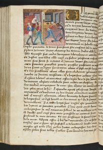 MS Hunter 252 152v Side fra Hundred New News, c.1461-62 af French School