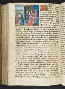 MS Hunter 252 177v Side fra Cent Nouvelles Nouvelles, c.1461-62 af French School