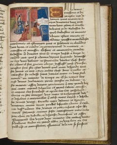 MS Hunter 252 197r Side fra Hundred New News, c.1461-62 af French School