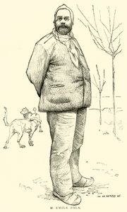 M Emile Zola (gravering) af French School