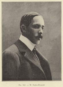 M Santos-Dumont (gravering) af French School
