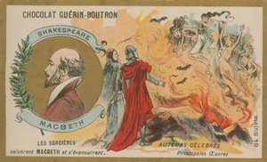 Macbeth, Chocolat Guerin-Boutron handelskort