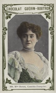 Madame Bartet, Comedie Francaise (farvet foto) af French School