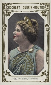 Madame Delna, fra lOpera (farvet foto) af French School