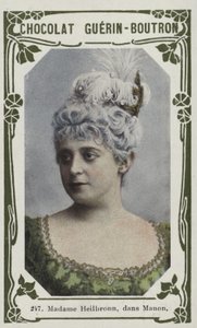 Madame Heilbronn, i Manon (farvet foto) af French School
