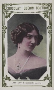 Madame Kousnezoff, Opera (farvet foto) af French School