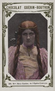 Madame Mary Garden, fra Opera-Comique (farvet foto) af French School
